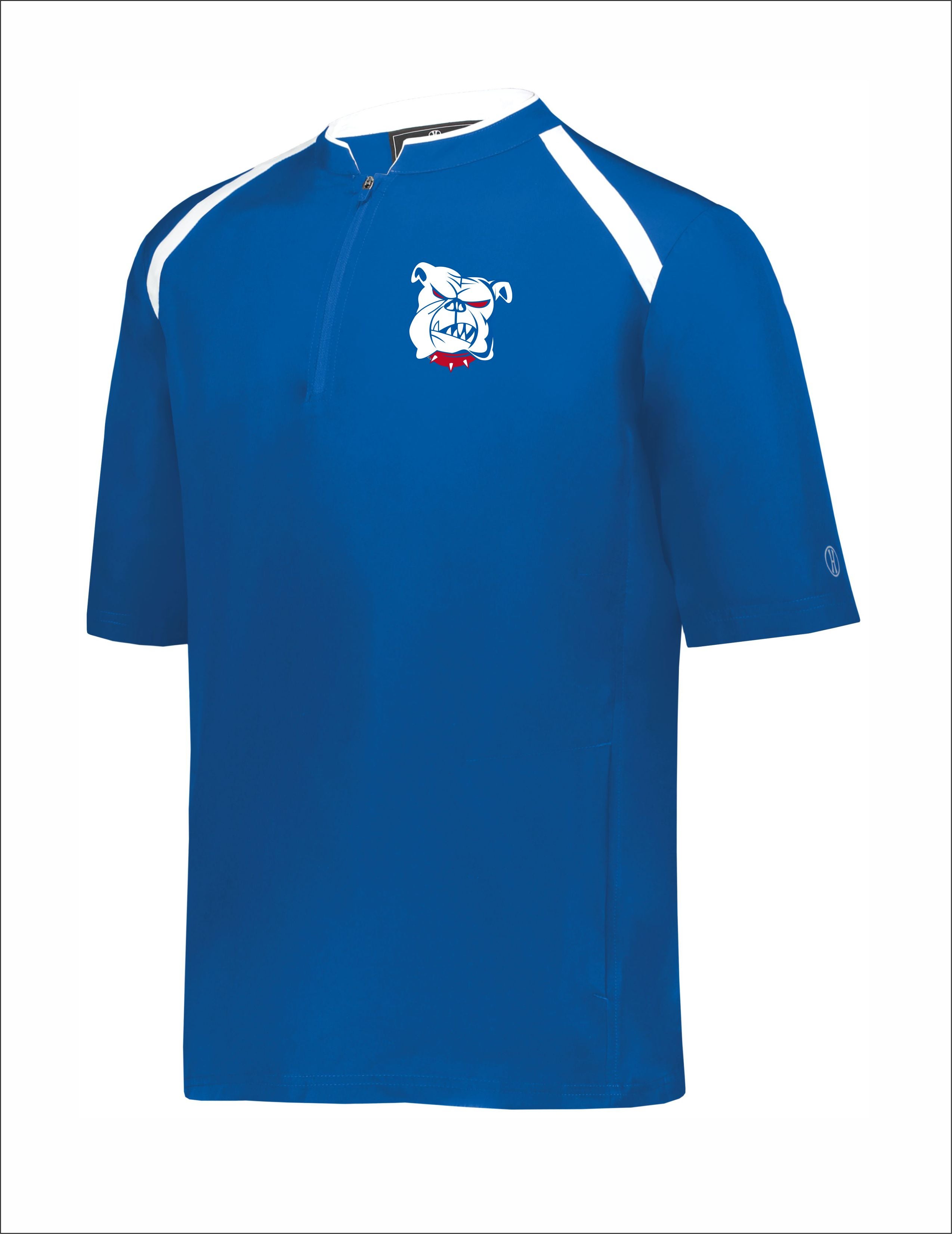 thumbnail image 2 of Rawlings Color Sync Adult Baseball Cage Jacket - Royal Blue Short Sleeve Practice Jacket 2 of 11